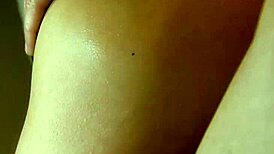 Uncensored Japanese Stepdaughter's Huge Ass Cums Close-Up While Sleepwalking