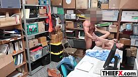 Carolina Sweets caught burglarizing garage pays with teen blowjob