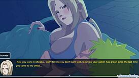 I'm obsessed with Ino Yamanaka blowing Naruto in Living with Tsunade hentai game 0.44.1