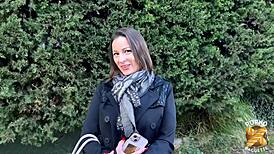 kyara this horny 44yo french milf in stockings craves hard sex with her tiny waist slut body