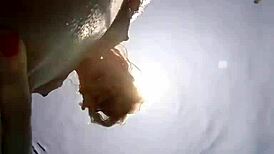 samantha rone fingers pussy in underwater pool masturbation