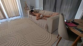 Caught Jerking Her Off Then Pounded Her Tight Ass Deep