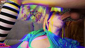 juicy pawg gets anal throat fucked rimmed then creampied hard by newdaddies