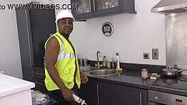 Rose Skies Craves Plumber's Massive BBC Like a Desperate Slut