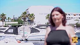 naughty leila milf takes two cocks in steamy threesome