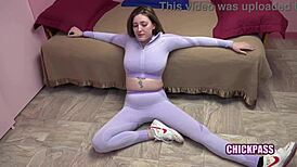 wanna see curvy katie kinz slurp logan's cock in tight leggings?