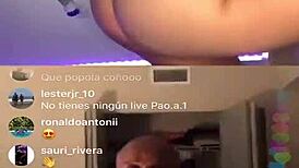 Thick ass Puerto Rican shows natural tits on the6show insta pt 1