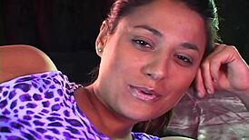 Titty Tutoring Latina Babe's Big Natural Tits In Steamy Casting Interview