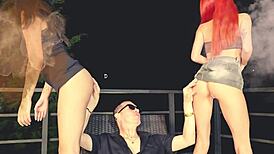 boss and employees take turns on me and best friend juicy pussies bent over in heels