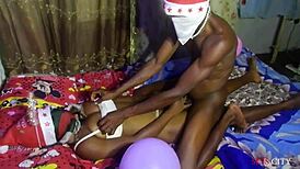 Christmas Fun Brings Skinny Ebony Teen Doggystyle Creampie Joy