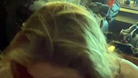 Hot milf devours hubby's monster cock deepthroat! Cum facial explosion awaits