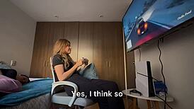 Teen Latina Fingers Pussy Licks Ass Scissors to Orgasm