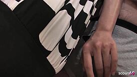 shy japanese teen teases then rides ugly old men in wild creampie orgy