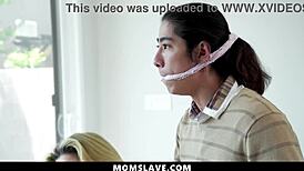 stepsister and stepmom trick him into free use pounding