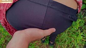 Indian Bhabhi's Tight Pussy Gets Outdoor Creampie Fuck