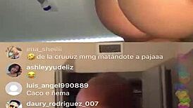 Thick ass Puerto Rican shows natural tits on the6show insta pt 1