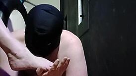 Maitresse kantalis commands club slaves with bdsm domination and public exposure