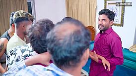 starsudipa's desi bhabhi gangbang: ready for every cock lined up?