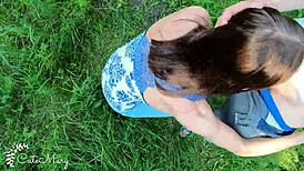 Classmate drops to knees sucking my cock deep after school ends