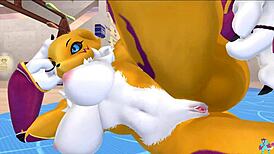 renamon's nsfw workout got you stretching too?