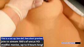 phoenix rose spreads in latex gloves for dr tampa exam