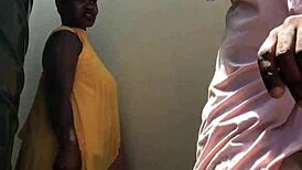 farm boy loses it first time pounding ebony hooker outdoors at ranch