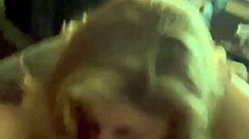 Hot milf devours hubby's monster cock deepthroat! Cum facial explosion awaits