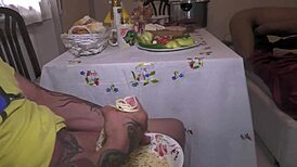eating this romanian milf's wet pussy feels so damn good