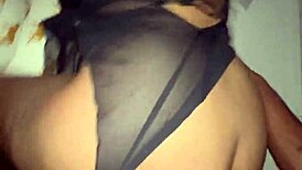 Brunette Curvy Big Tits Latina Milf Takes BBC Doggy Bent Over