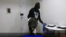 hired hot trans maid fucked her tight ass raw no condom full vid in red sheer 🔥🍑