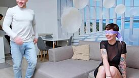 boyfriend loans girlfriend for anal orgy gangbang thrill