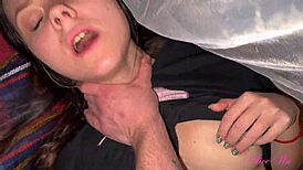 Wet Shaved Stepmother Deepthroats Fucks Stepson Fills Mouth with Cum