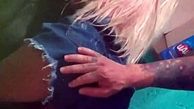 little blonde sex toy tempts softly