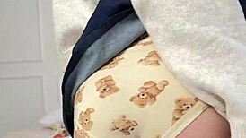 Think this redhead college uniform slut deserves private spanking on her narrow punished ass?