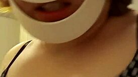 why wear piss-soaked underwear when it clings so tight to her petite tits?