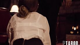 Jill Kassidy's petite body spanked and dominated as rough secretary slut