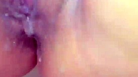 latina squirts big clit solo masturbation
