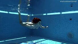 diana rius strokes her hot tits and body all underwater in bikini