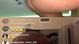 Thick ass Puerto Rican shows natural tits on the6show insta pt 1