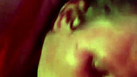 Hot brunette milf masturbates wildly till stepson jumps in to fuck her pussy from every angle and creampie finish.