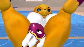 renamon's nsfw workout got you stretching too?