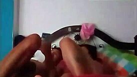 stepmom, we're caught fucking on bed, keep recording!