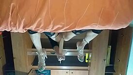 Latina Shemale Fully Inserts New Toy Into Tight Asshole