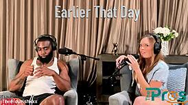 Sports reporter Katie Kush sneaks into steamy threeway action