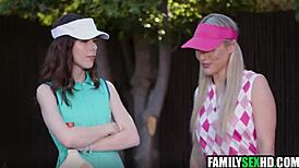 pickleball game turns into taboo foursome with father-in-law uncle milf teen and young stepfamily sex