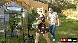 Blondie slut jenna starr deepthroats diego perez's huge cock nasty wet