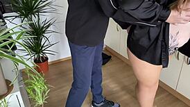 mother-in-law's fat wet pussy slammed doggy hard from behind