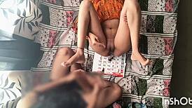 shaved creamy bhabhi pussy before hard fuck?