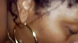 who wouldn't love this gorgeous black milf slurping dick and balls so hungrily??