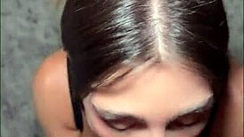 tru kait goes crazy sucking huge cock pov style before massive facial blast 💦😈